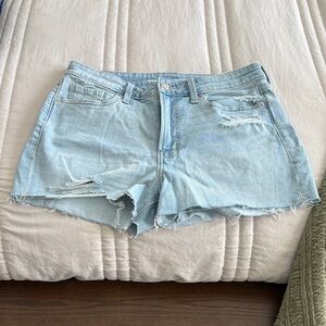 Old Navy Distressed Light Blue Denim Shorts